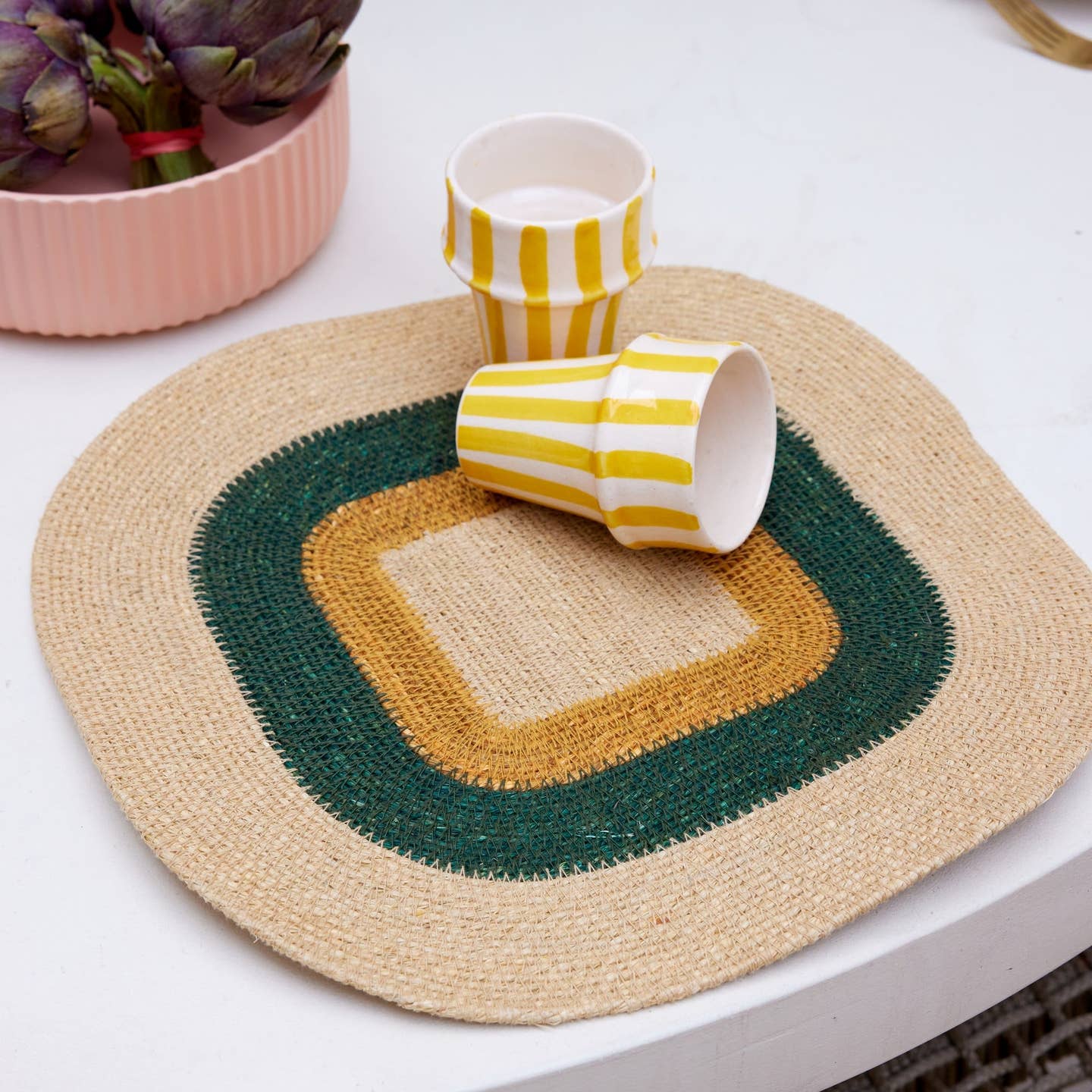 Set de table en jonc de mer