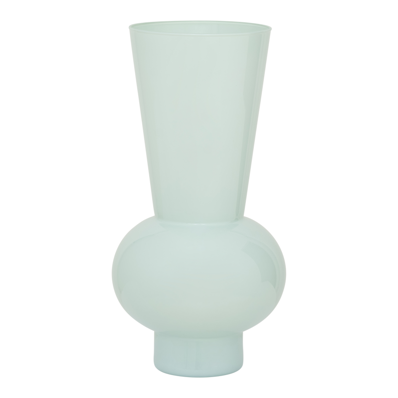 Recycled glass ball vase