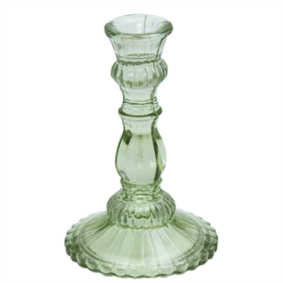 Mini pale green candle holder