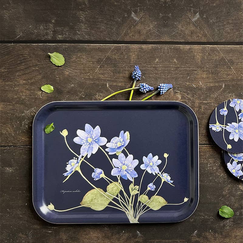 Plateau rectangulaire « ANÉMONES » 27x20cm