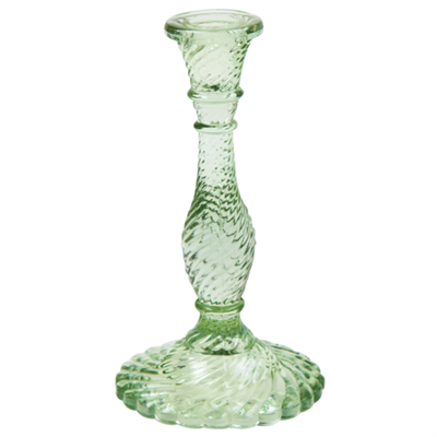 Mini pale green candle holder