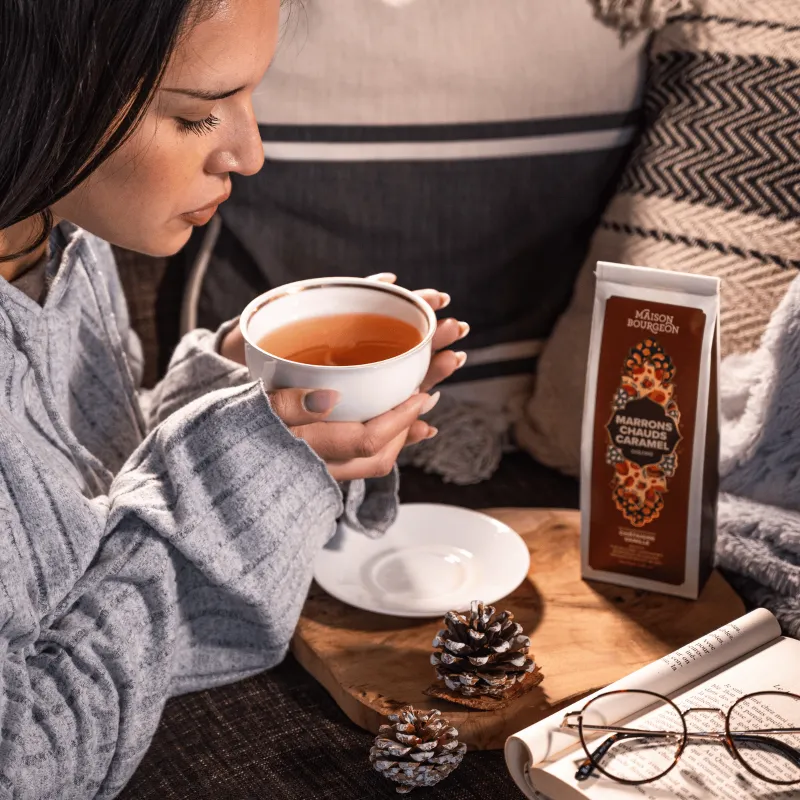 Hot Chestnut Caramel Tea