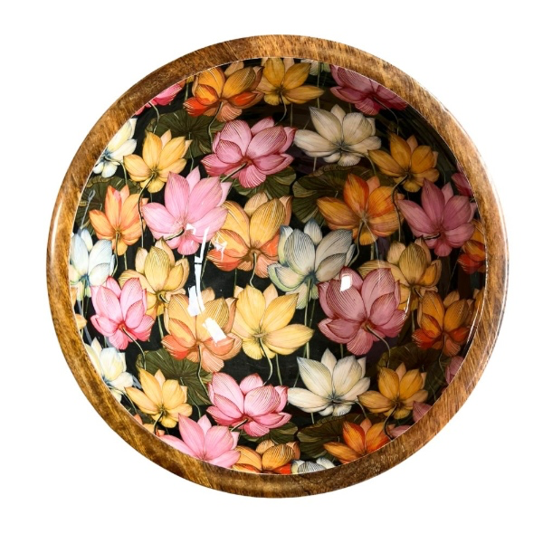 Saladier en manguier laqué (25 cm)