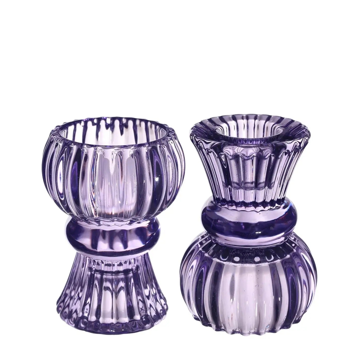 Bougeoir verre réversible