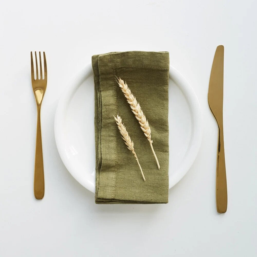 Serviette de Table Lin uni (Lot de 2)
