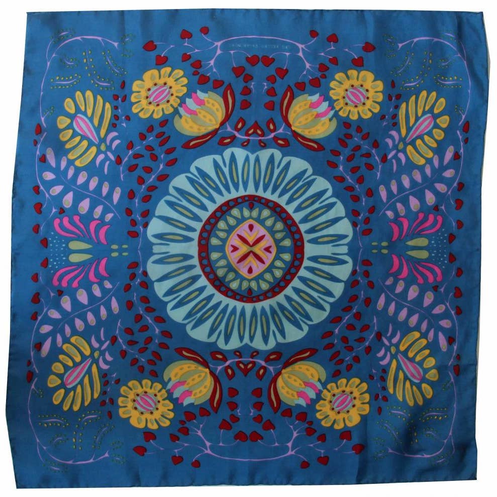 Foulard carré soie