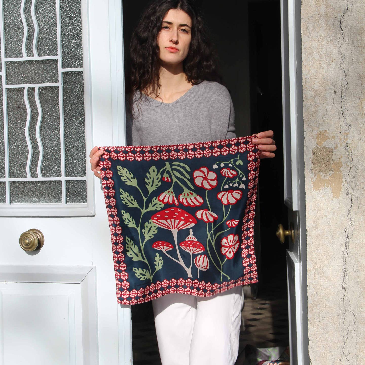 Foulard carré soie