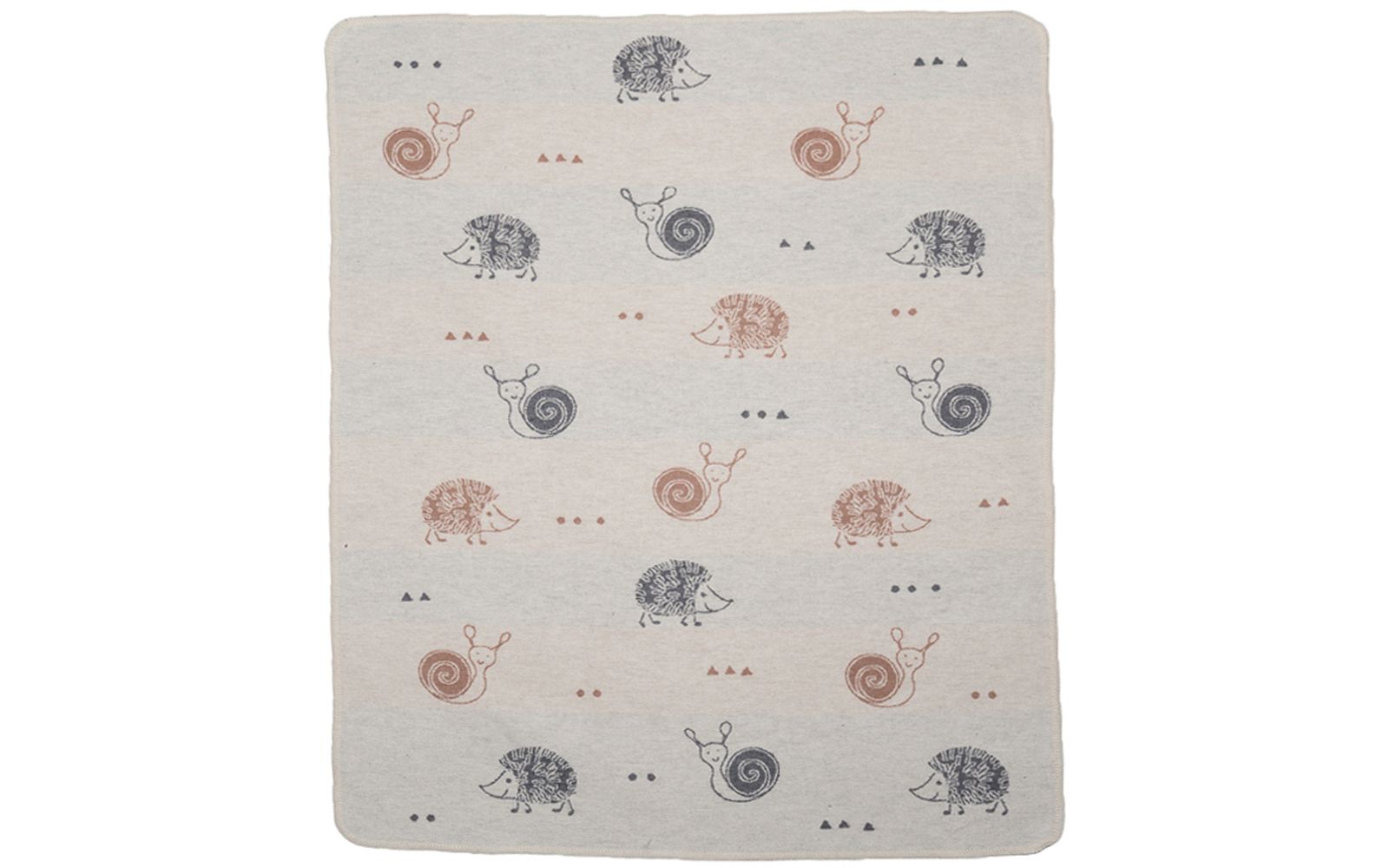 Plaid Bébé "Hérisson et Escargot"