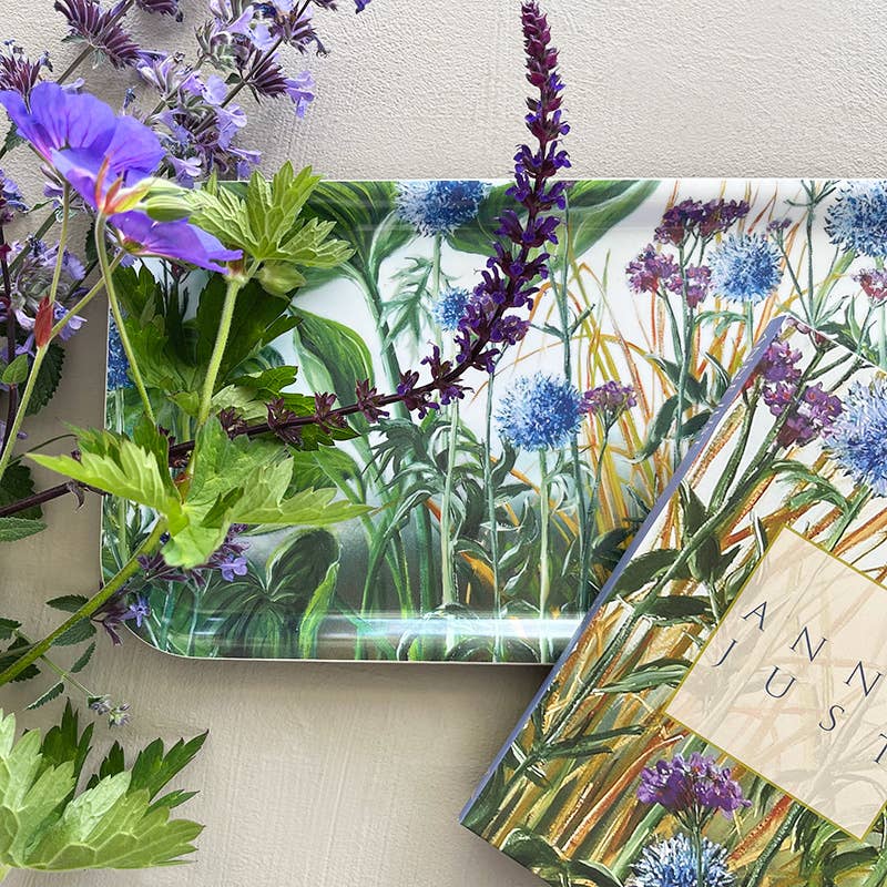Plateau rectangulaire "HERBES FOLLES" 32x15 cm
