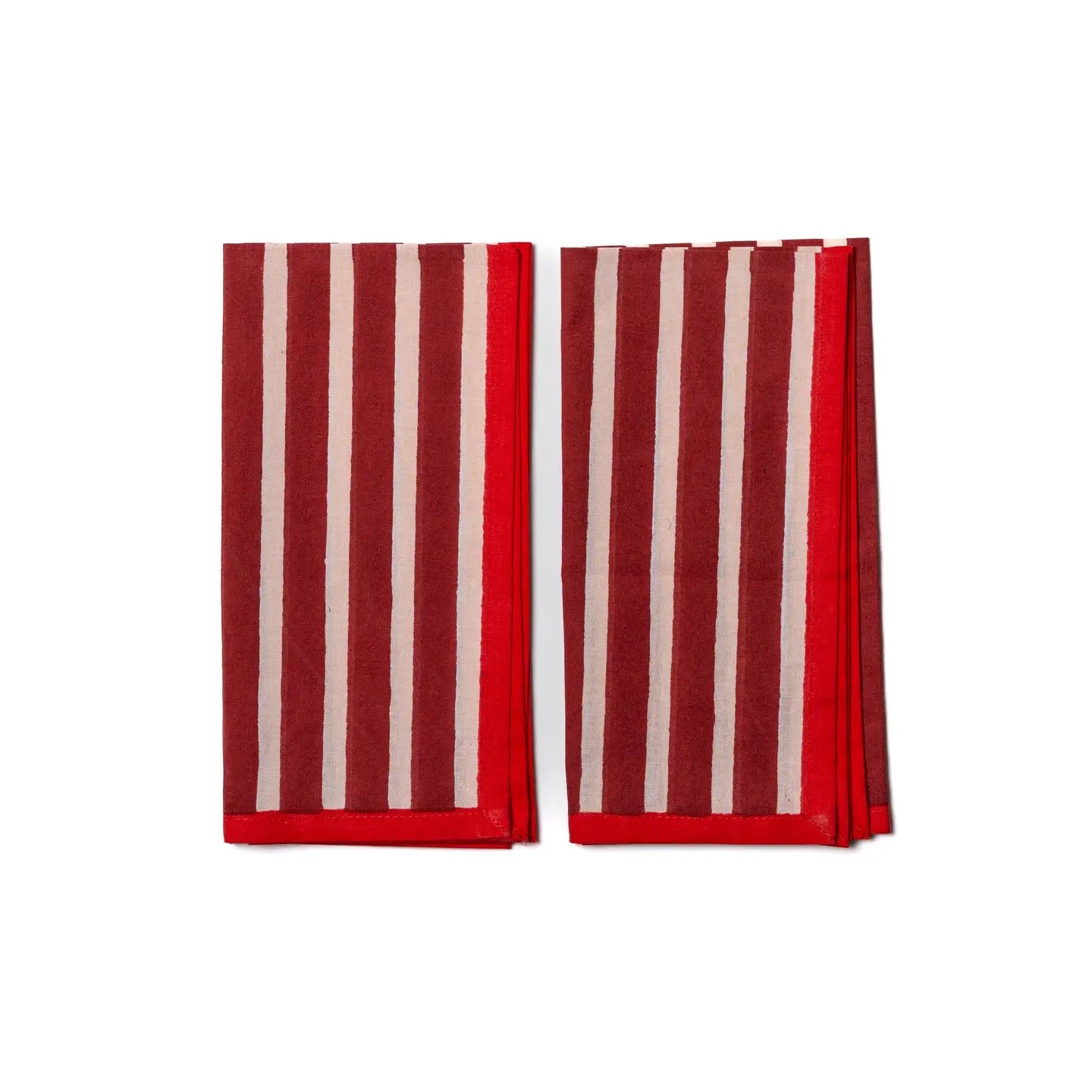 Serviettes de table rayées (Lot de 2)