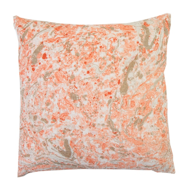 Coussin Marbre orange