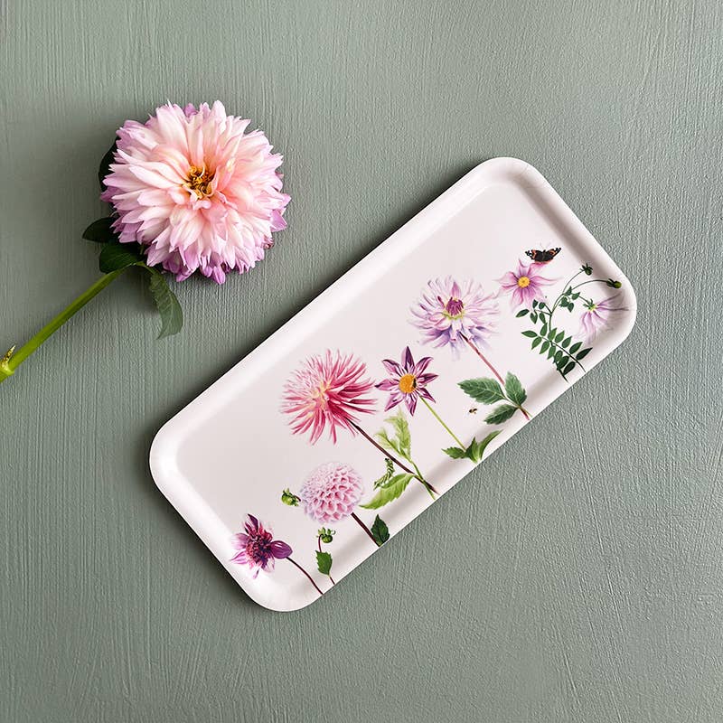 Plateau rectangulaire "DALHIAS" 32x15cm