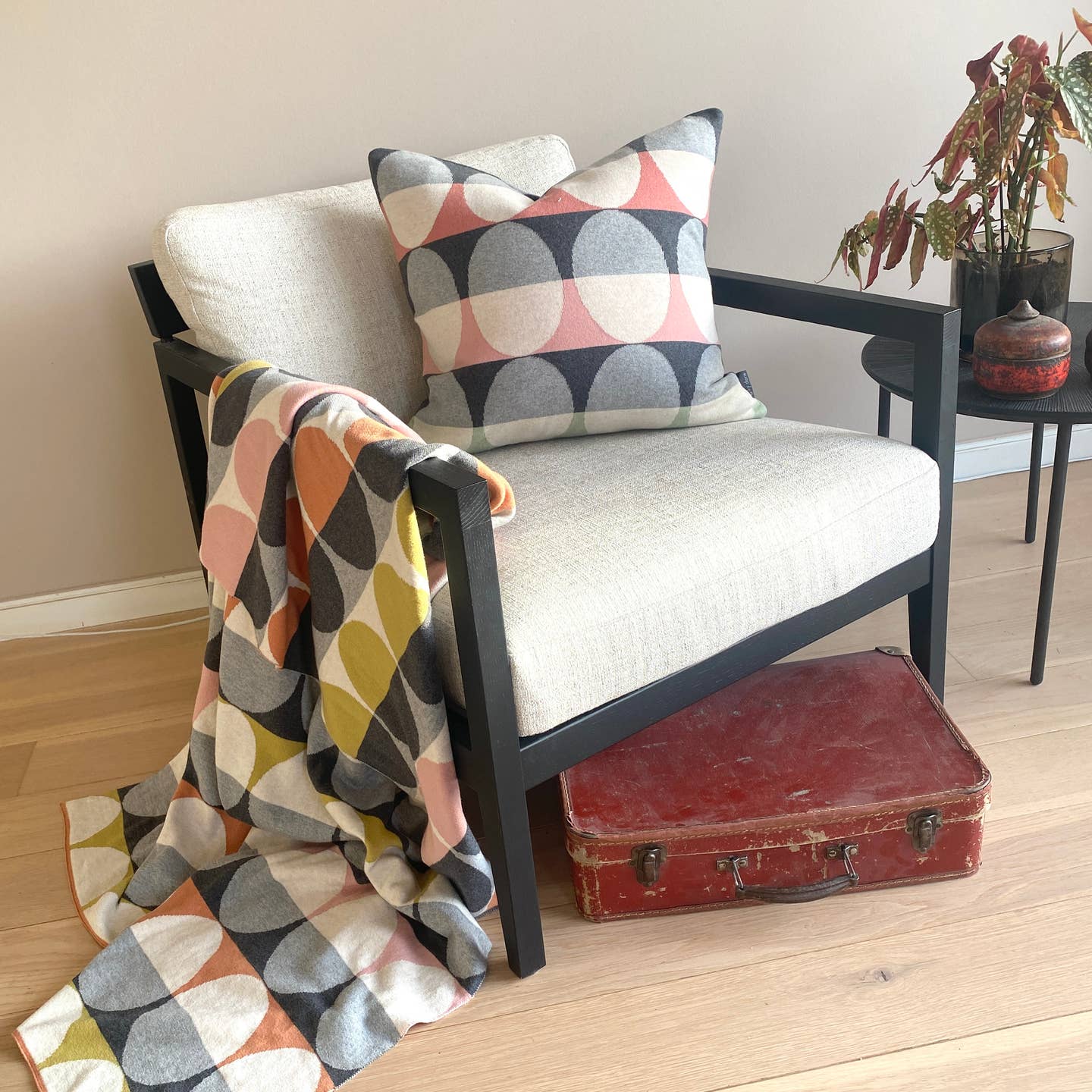 Couverture en coton jacquard