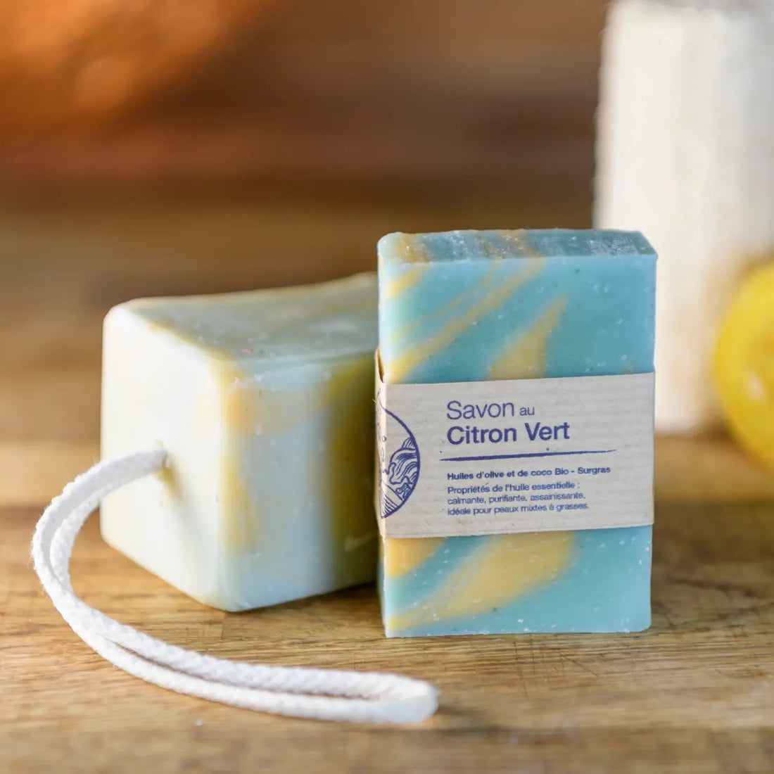 Pain de Savon décoré - Citron Vert