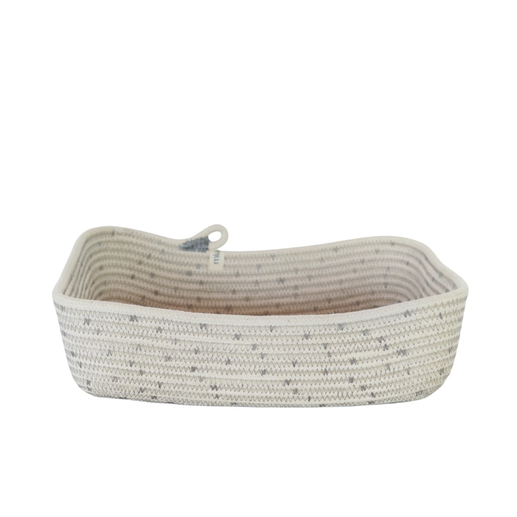 Panier rectangulaire en corde