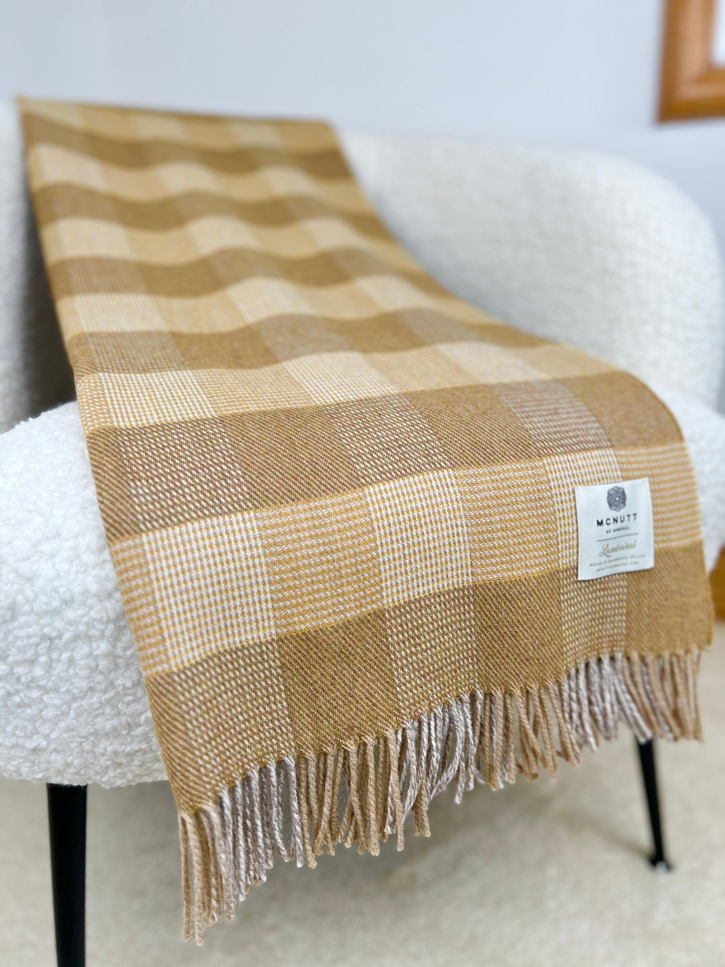 Lambswool Throw Starburst Check