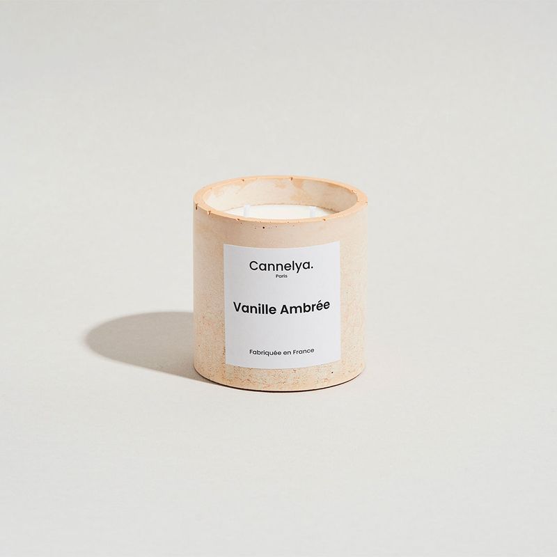 Bougie - Pot en béton (L)