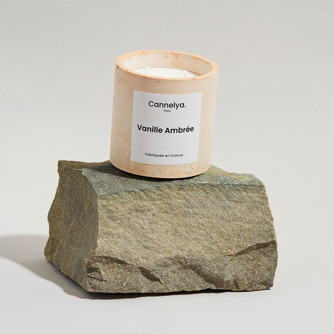 Bougie - Pot en béton (L)