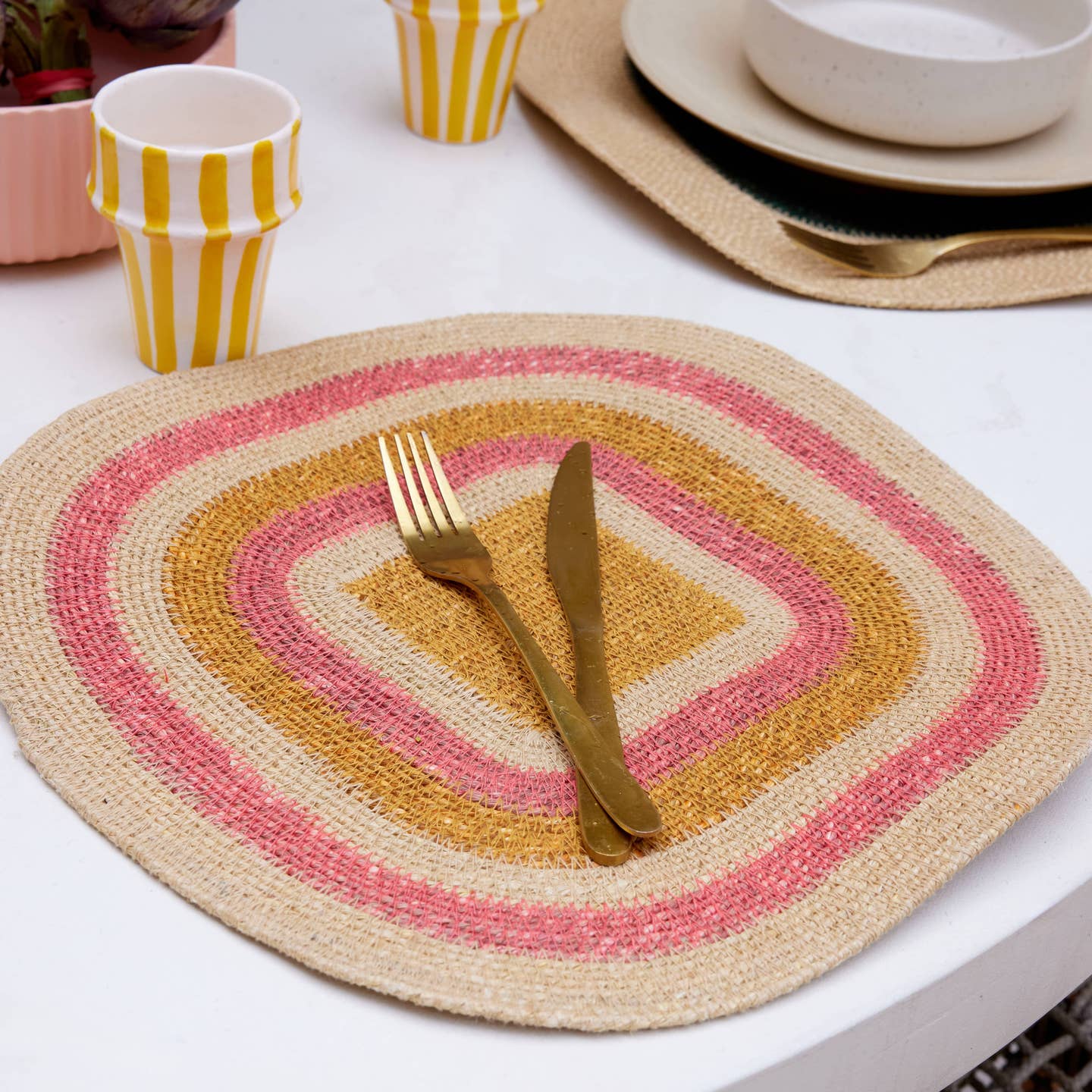 Set de table en jonc de mer