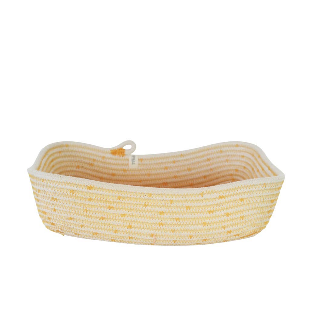 Panier rectangulaire en corde