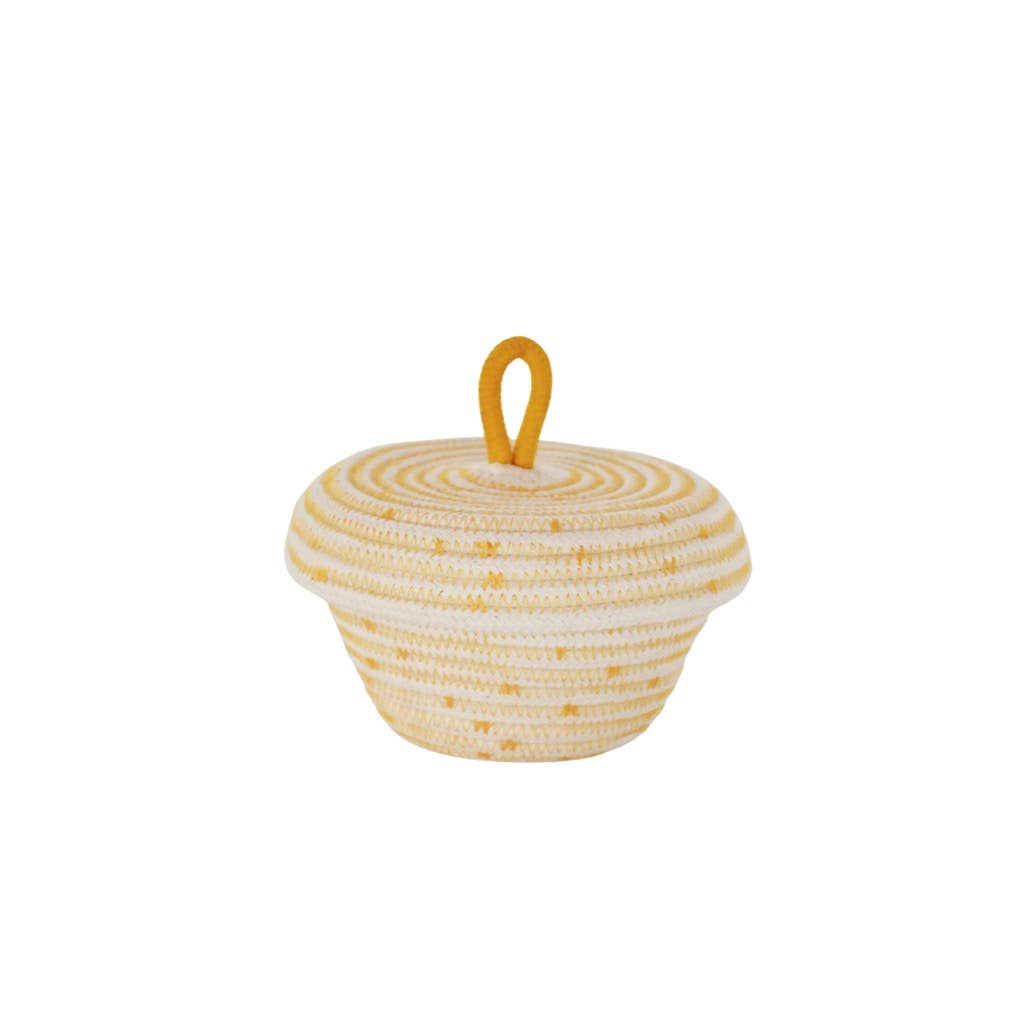 Round cotton rope basket