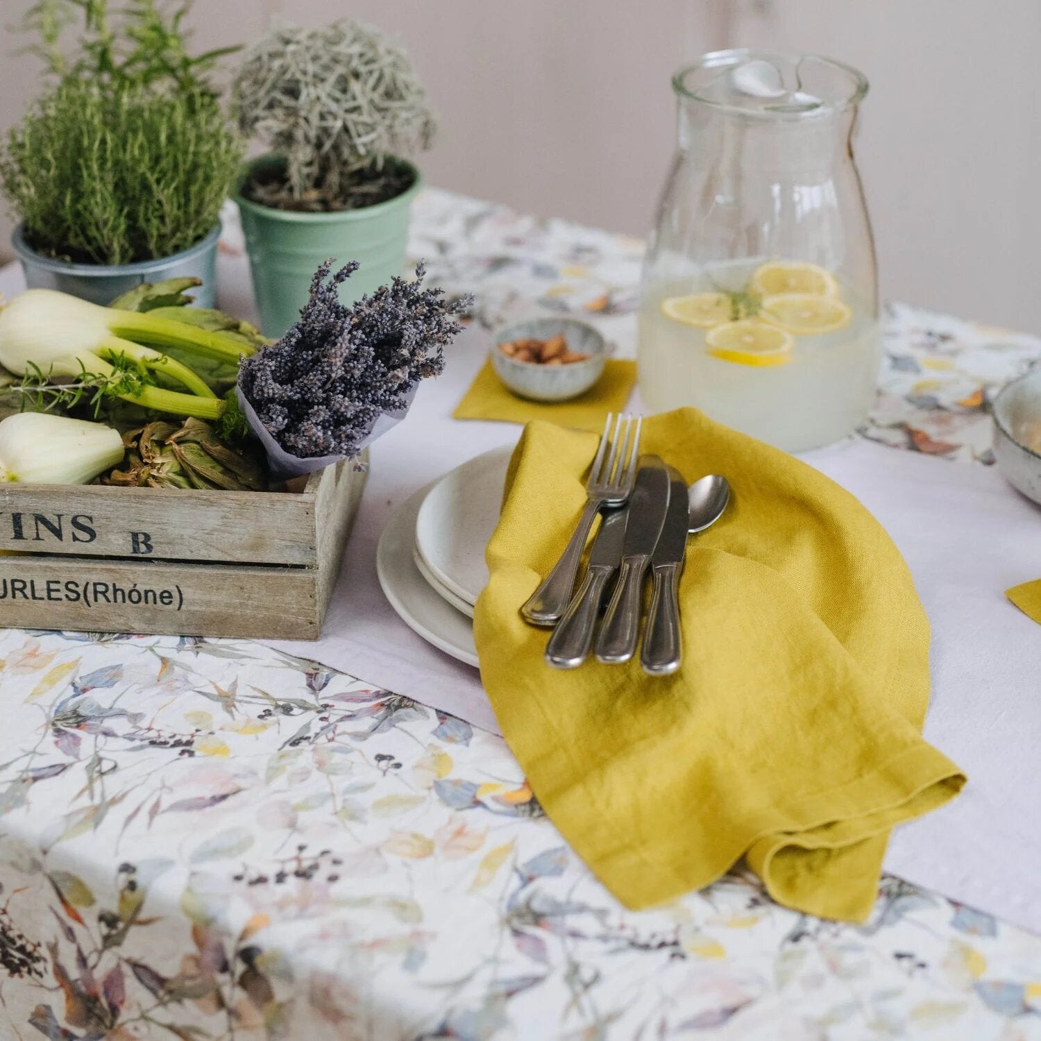 Serviette de Table Lin uni (Lot de 2)