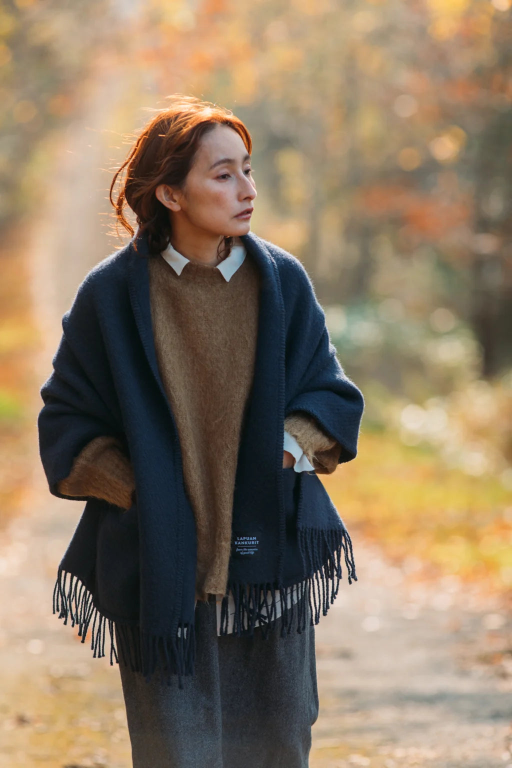 Châle avec poches UNI