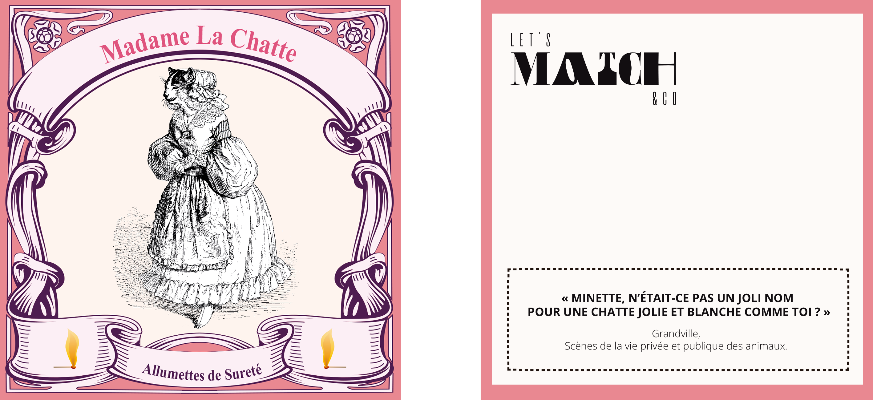 Allumettes "La Vie Privée des Animaux"