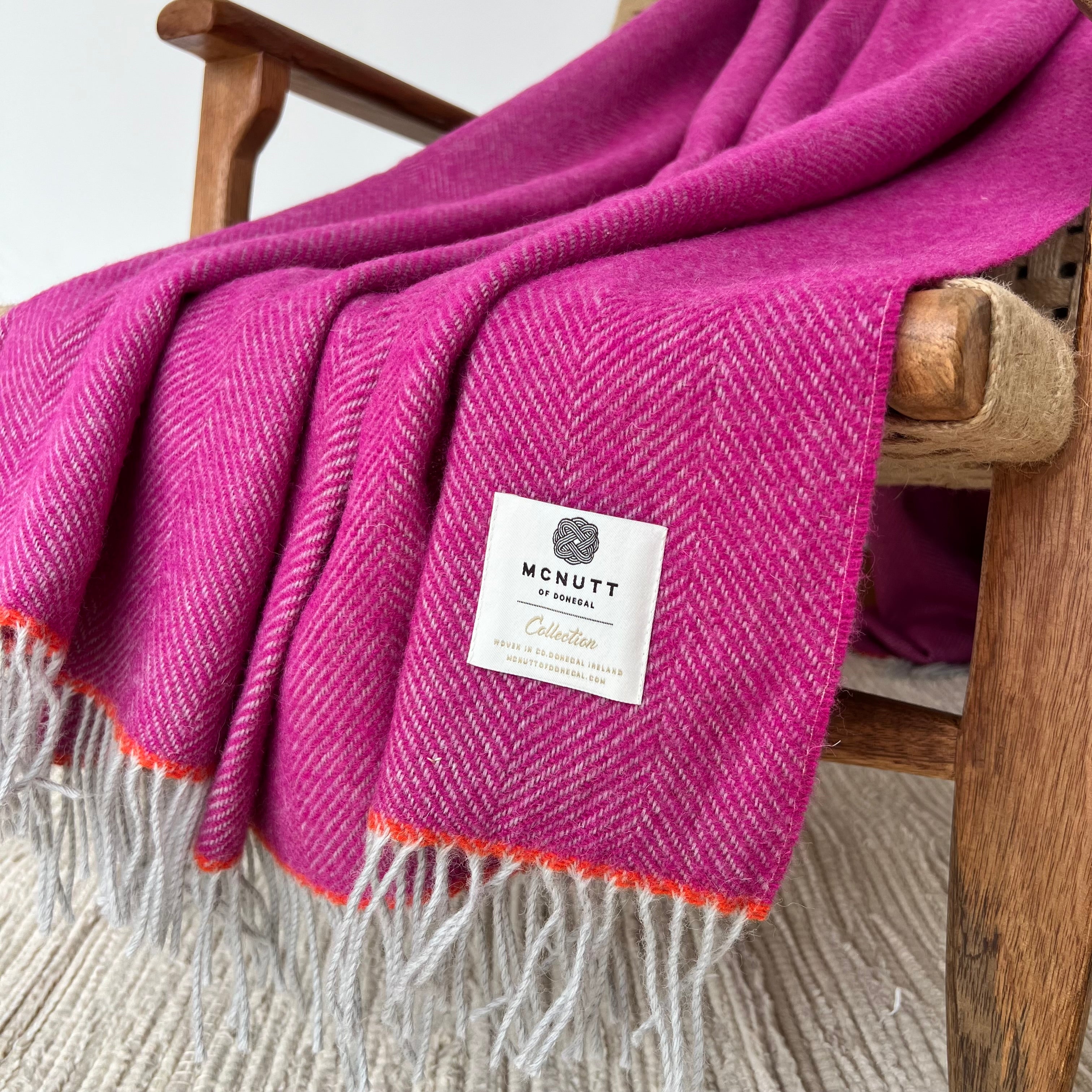 Throw Collection MABEL fushia
