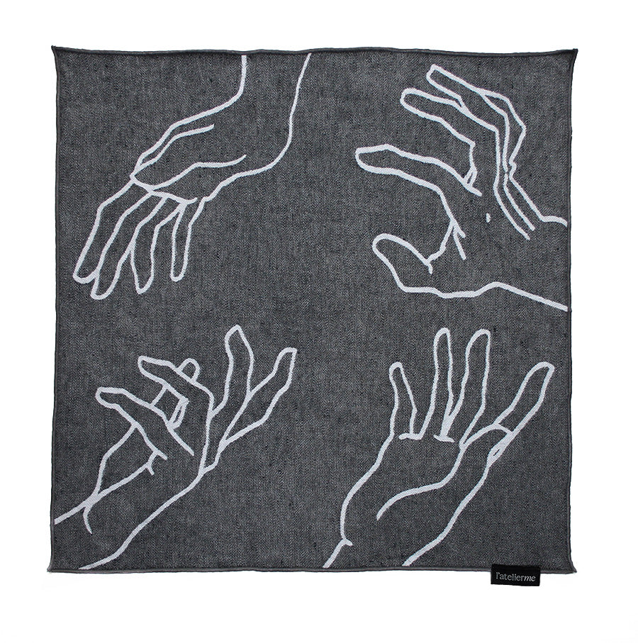 Serviette de table réversible en jacquard