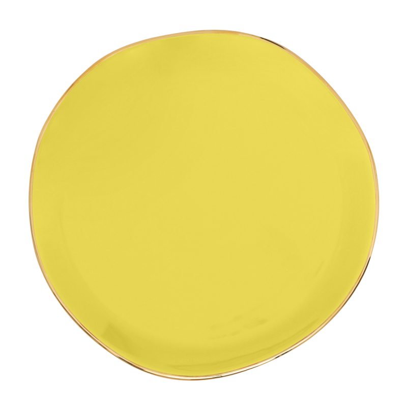 Good Morning white saucer