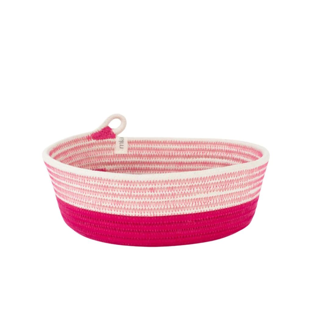 Panier ovale en corde