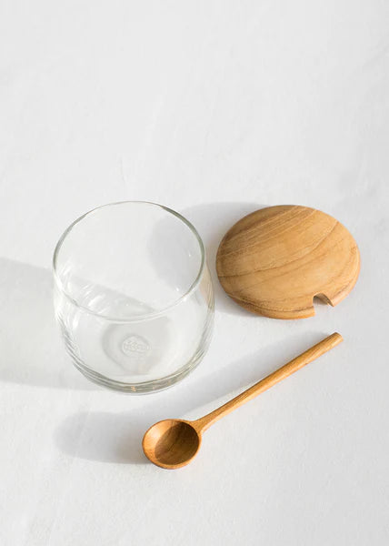 Confiturier verre/bois