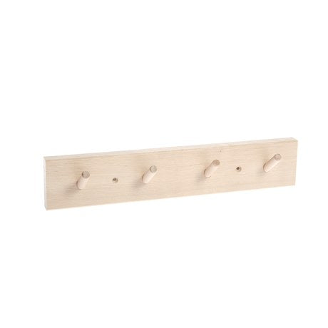 Porte-manteaux 4 patères (bouleau)