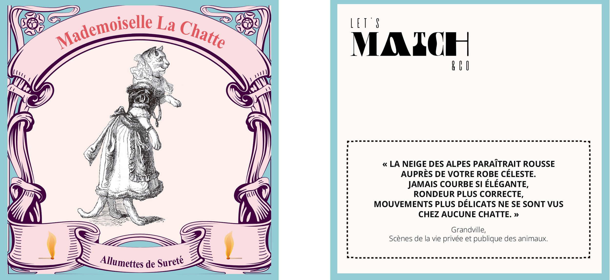Allumettes "La Vie Privée des Animaux"