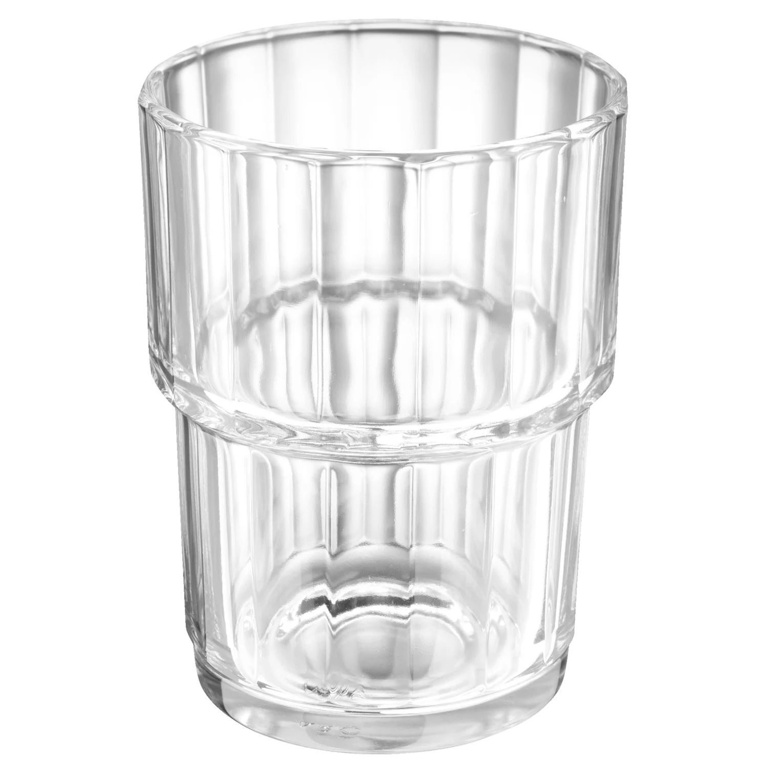 Verre rainuré empilable