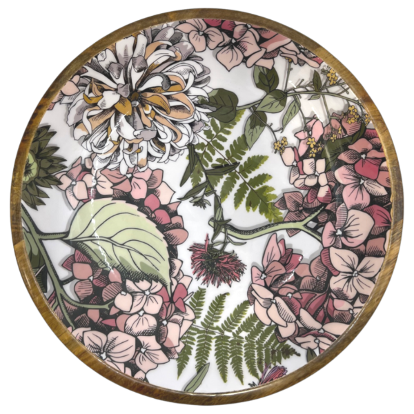 Saladier en manguier laqué XL (35 cm)