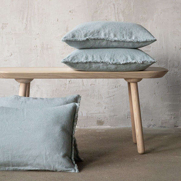 Fringed Linen Cushion