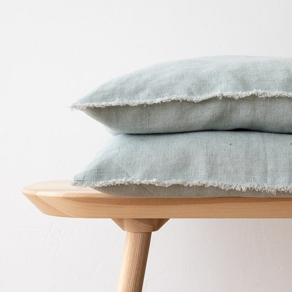 Fringed Linen Cushion
