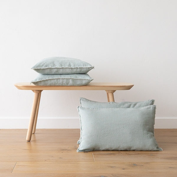Fringed Linen Cushion