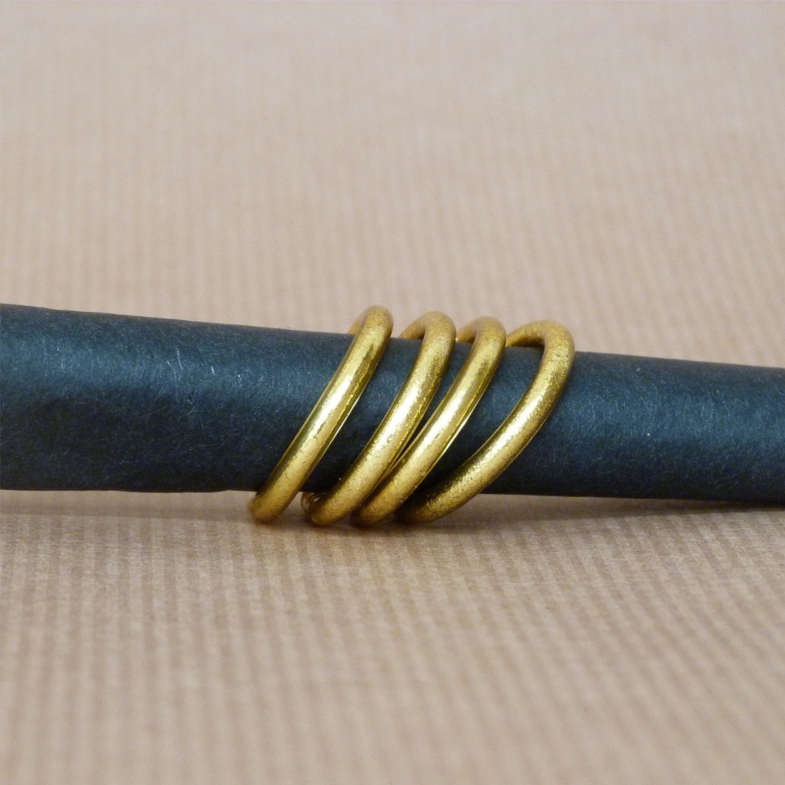 Bague Bouddhiste dorée/argentée/cuivrée