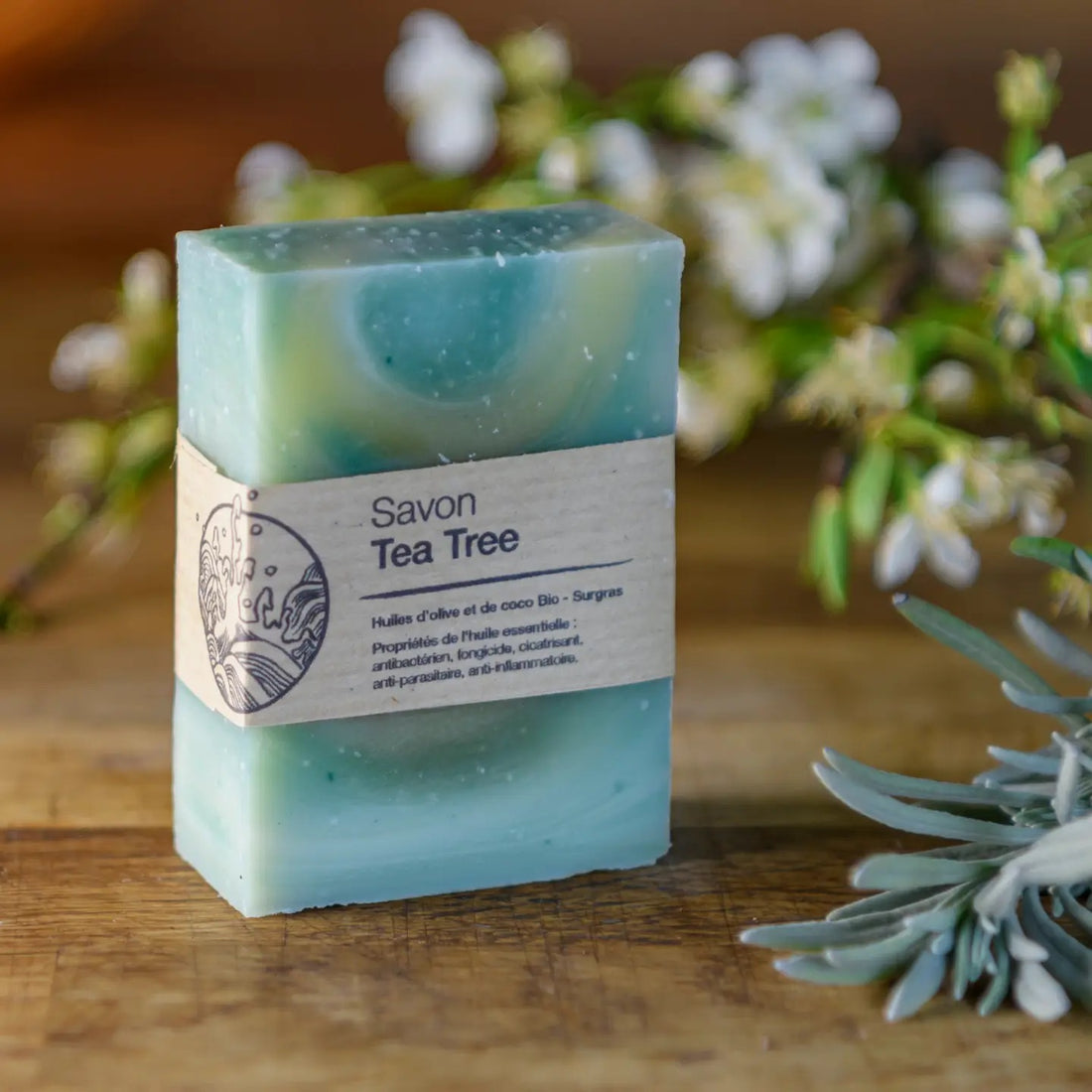 Pain de Savon décoré - Tea Tree