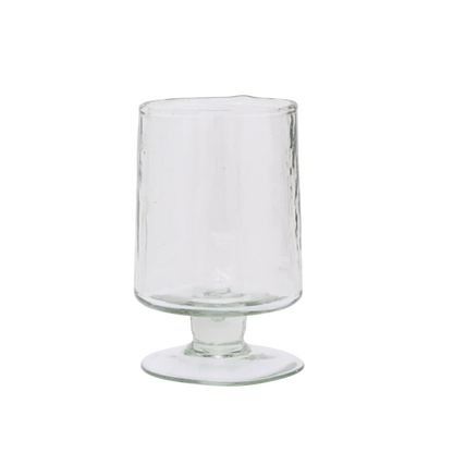 Verre à pied martelé