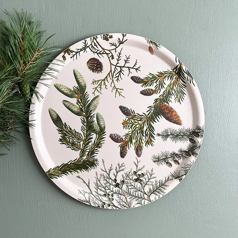 Plateau rond Pomme de Pins (Ø38 cm)