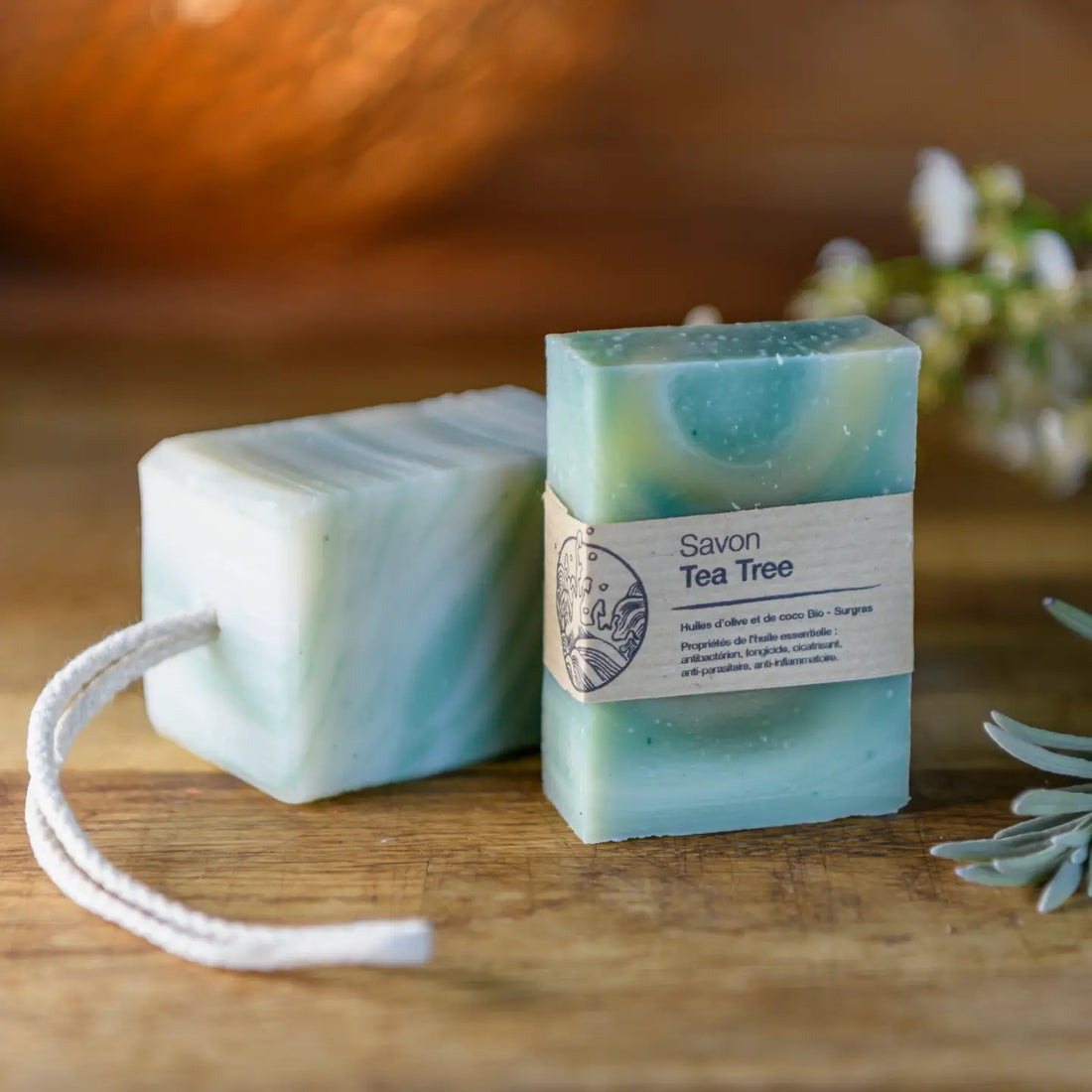 Pain de Savon décoré - Tea Tree