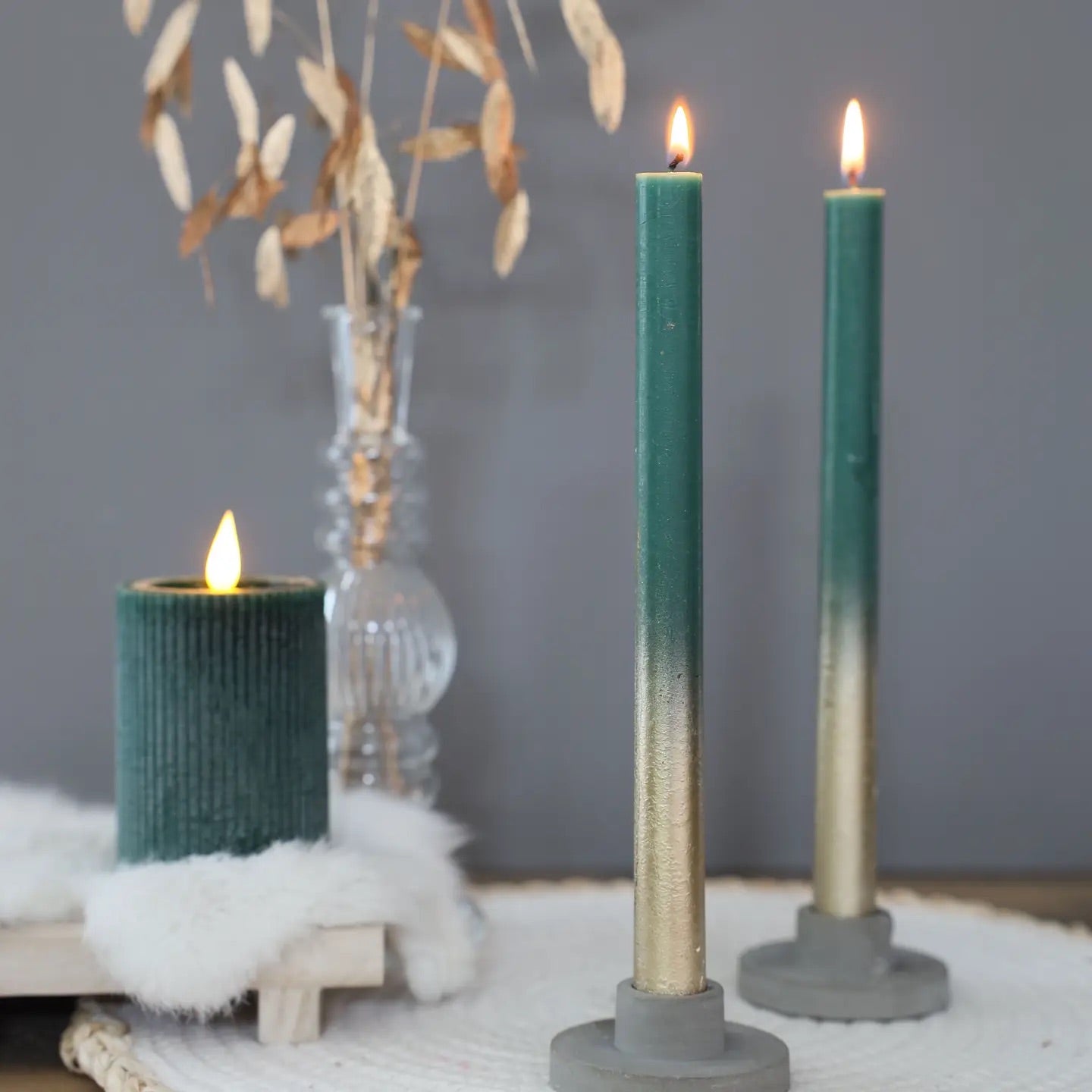 Bougie pailletée d&