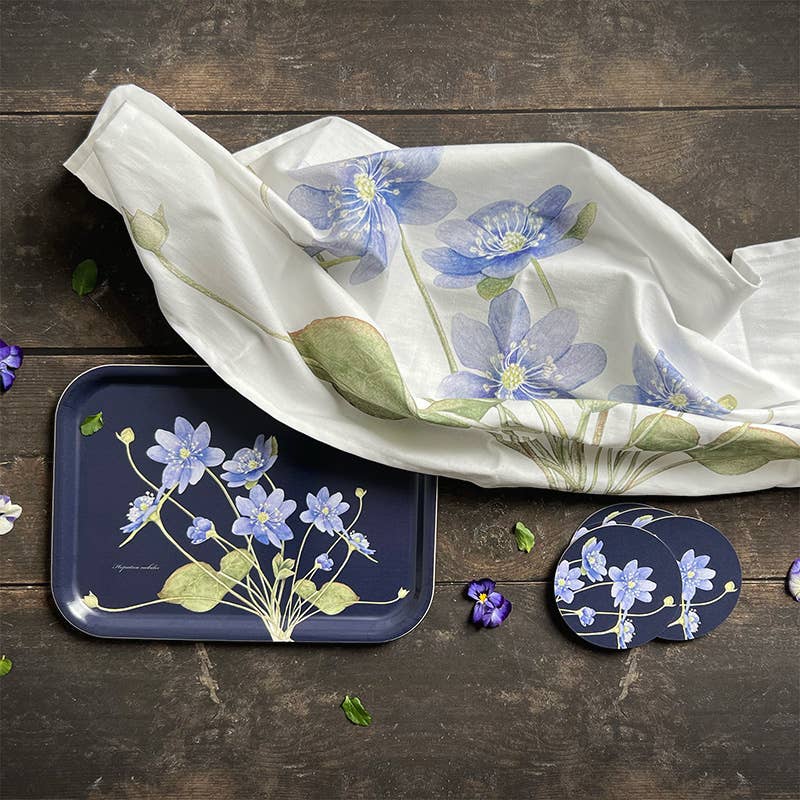 Plateau rectangulaire « ANÉMONES » 27x20cm