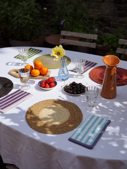 Serviettes de table rayées (Lot de 2)