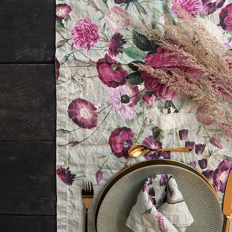 Chemin de Table &quot;Jardin Fleuri&quot;