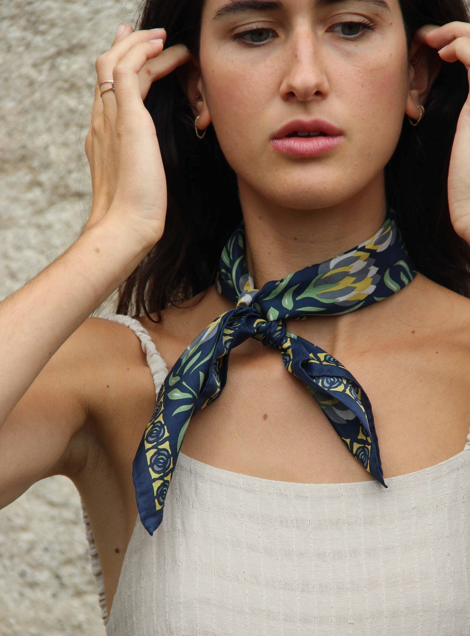 Foulard carré soie